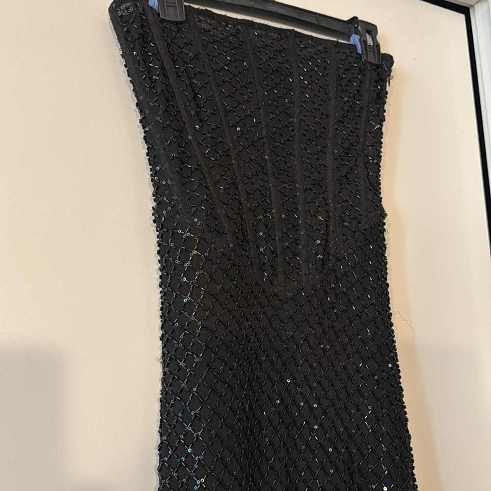 Meshki Gemma Black Sequin Gown - Picture 3 of 3